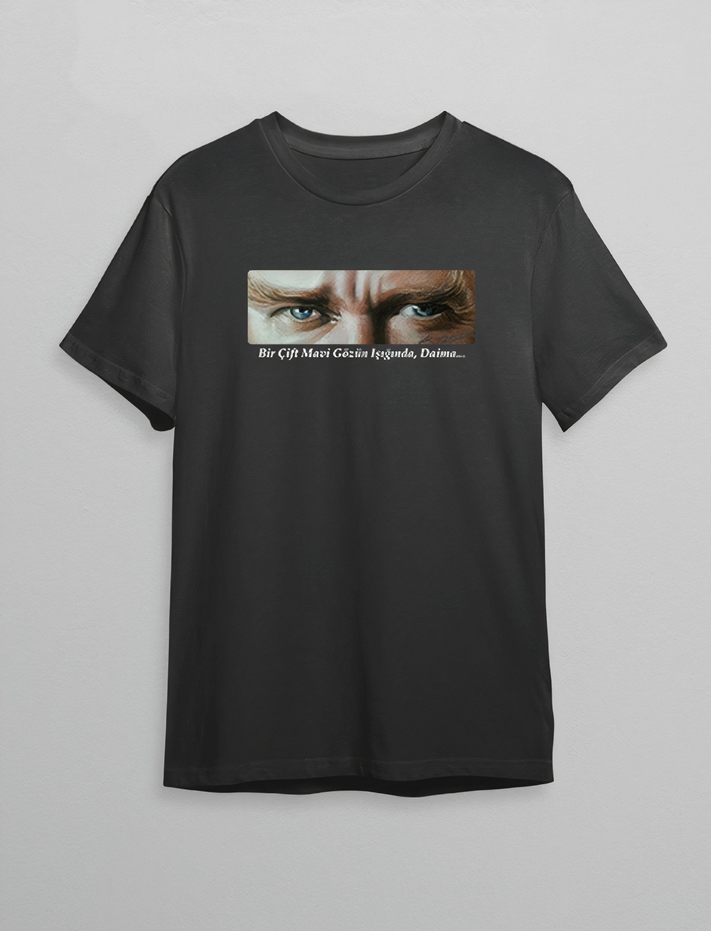 ASSEMA 10 Kasım Unisex Atatürk Baskılı T-shirt - Siyah