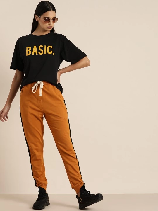 ASSEMA Baskılı Kadın Kısa kol T-shirt - Siyah