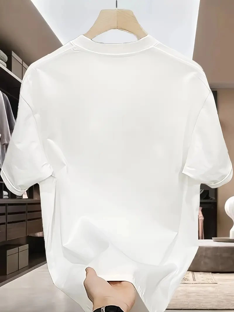 ASSEMA ERKEK Bisiklet yaka Tişort Özgür kuşlar Baskılı kısa kol T-shirt - Beyaz