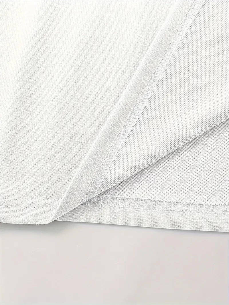 ASSEMA Erkek Yakalı Pike Kumaş Tişort Düğmeli Düz kısa kol T-Shirt - Beyaz