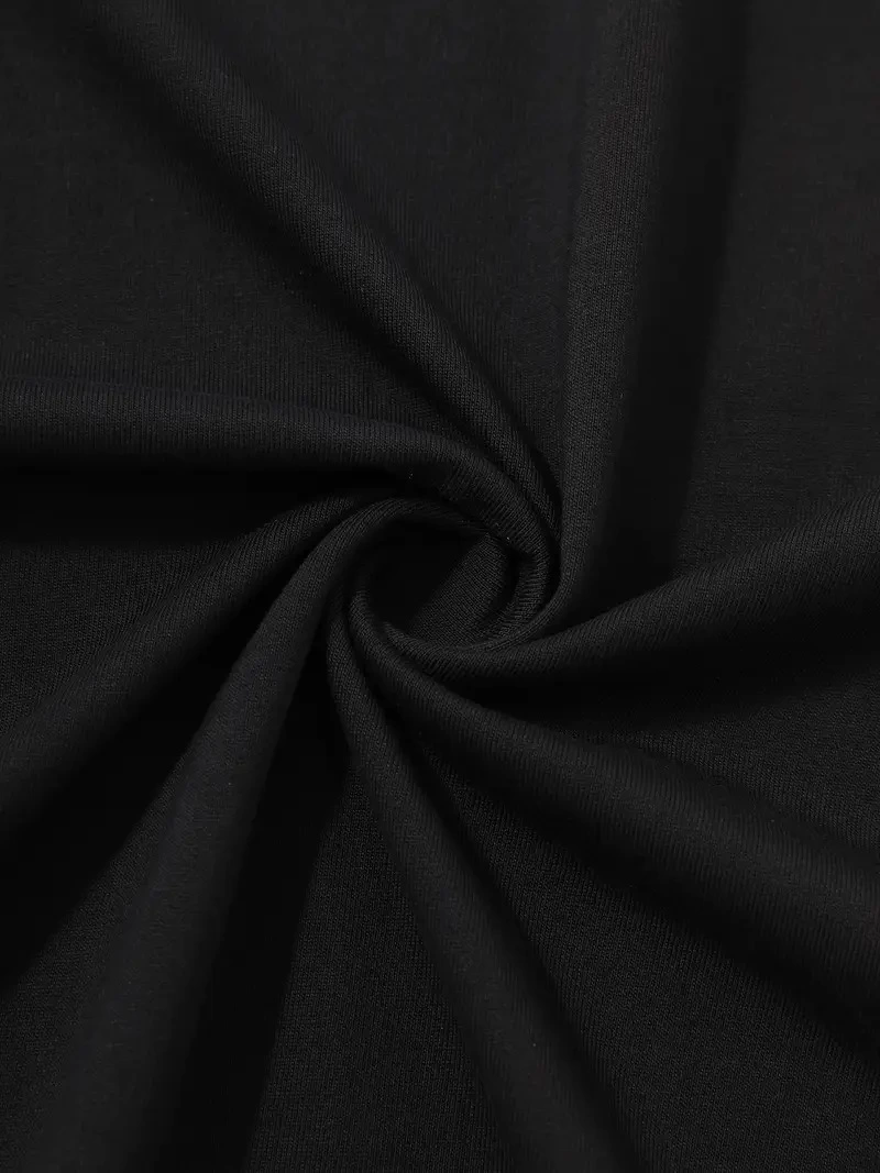 ASSEMA Erkek Sarj %1 Baskılı T-Shirt Kısa Kol Bisiklet Yaka Regular Fit Tişört - - Siyah