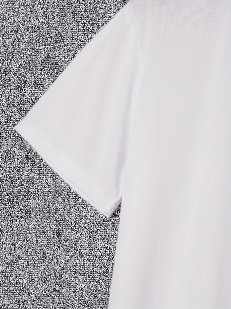 ASSEMA Erkek Baskılı T-Shirt Kısa Kol Bisiklet Yaka Regular Fit Rahat Kalıp Günlük Tişört - Beyaz