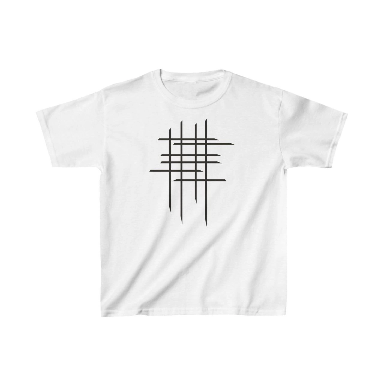 ASSEMA Çocuk Unisex Baskılı T-Shirt - Beyaz