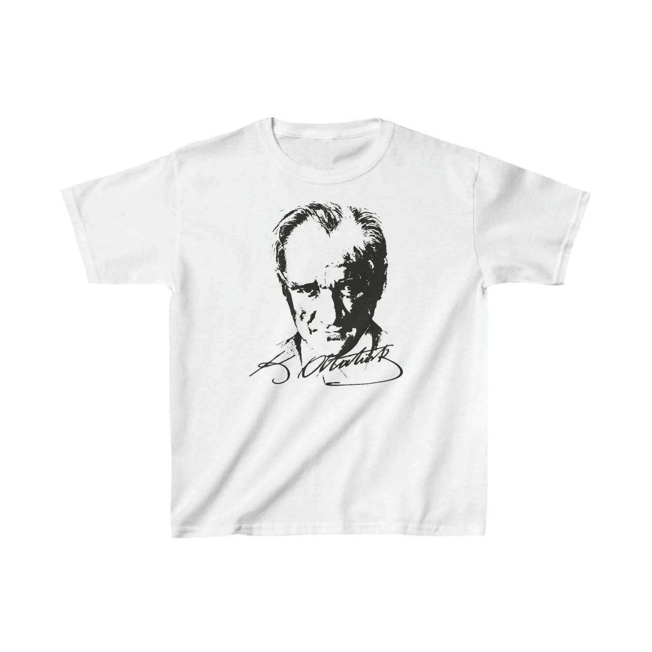 ASSEMA Çocuk Unisex Baskılı T-Shirt - Beyaz