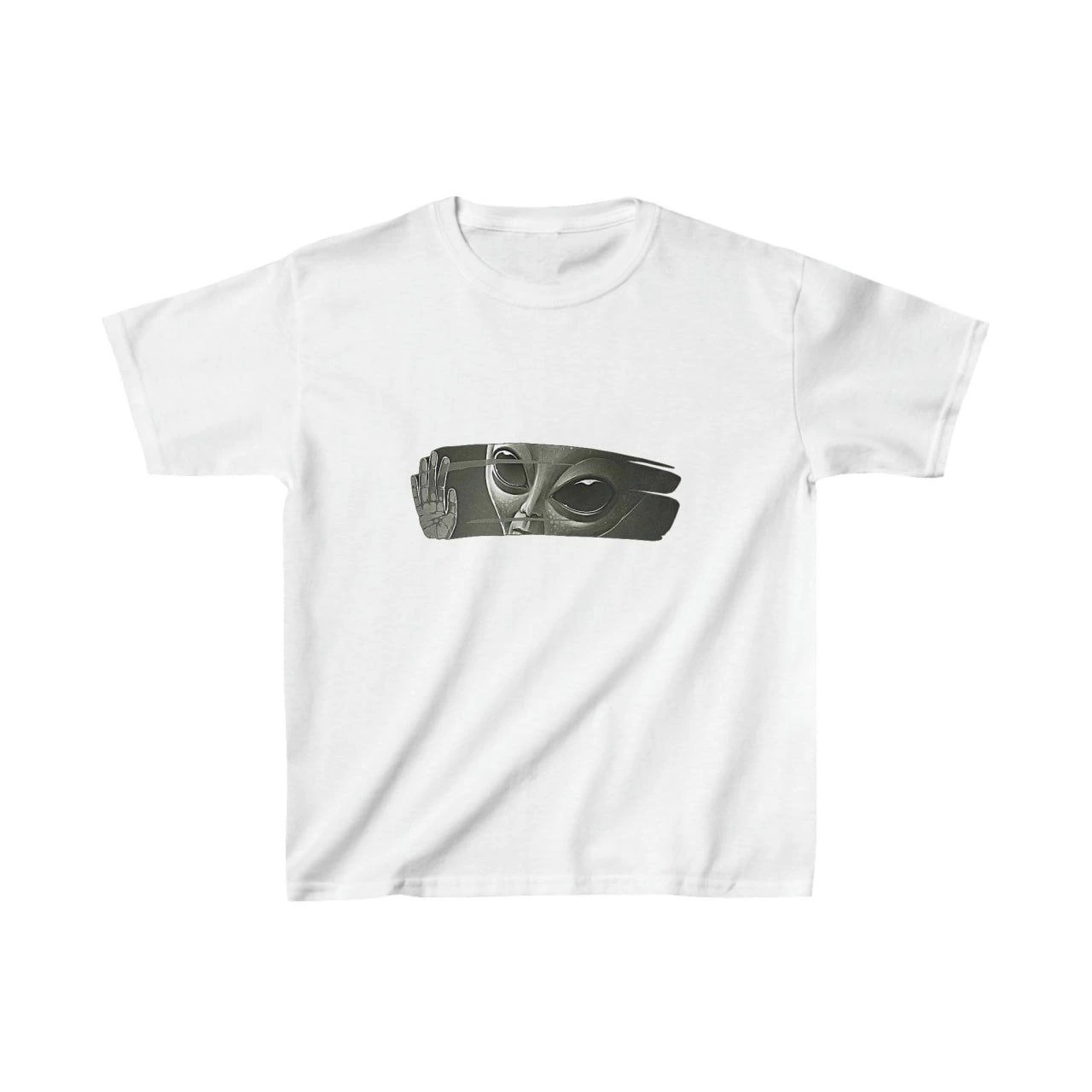 ASSEMA Çocuk Unisex Baskılı T-Shirt - Beyaz