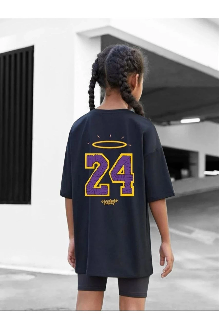 ASSEMA Çocuk Unisex Baskılı T-Shirt - Siyah