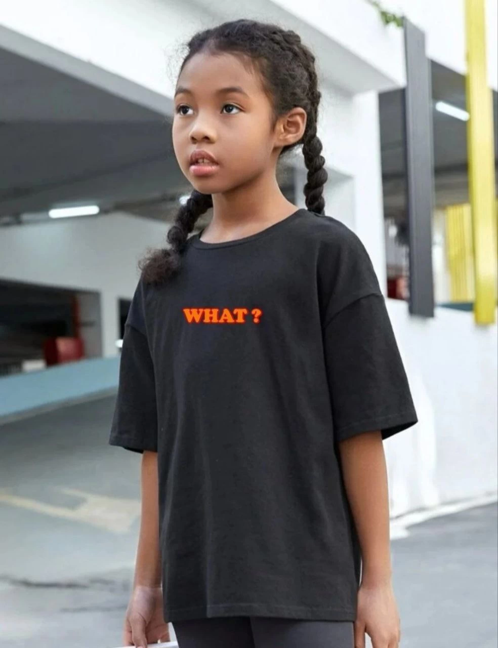 ASSEMA Çocuk Unisex Baskılı T-Shirt - Siyah