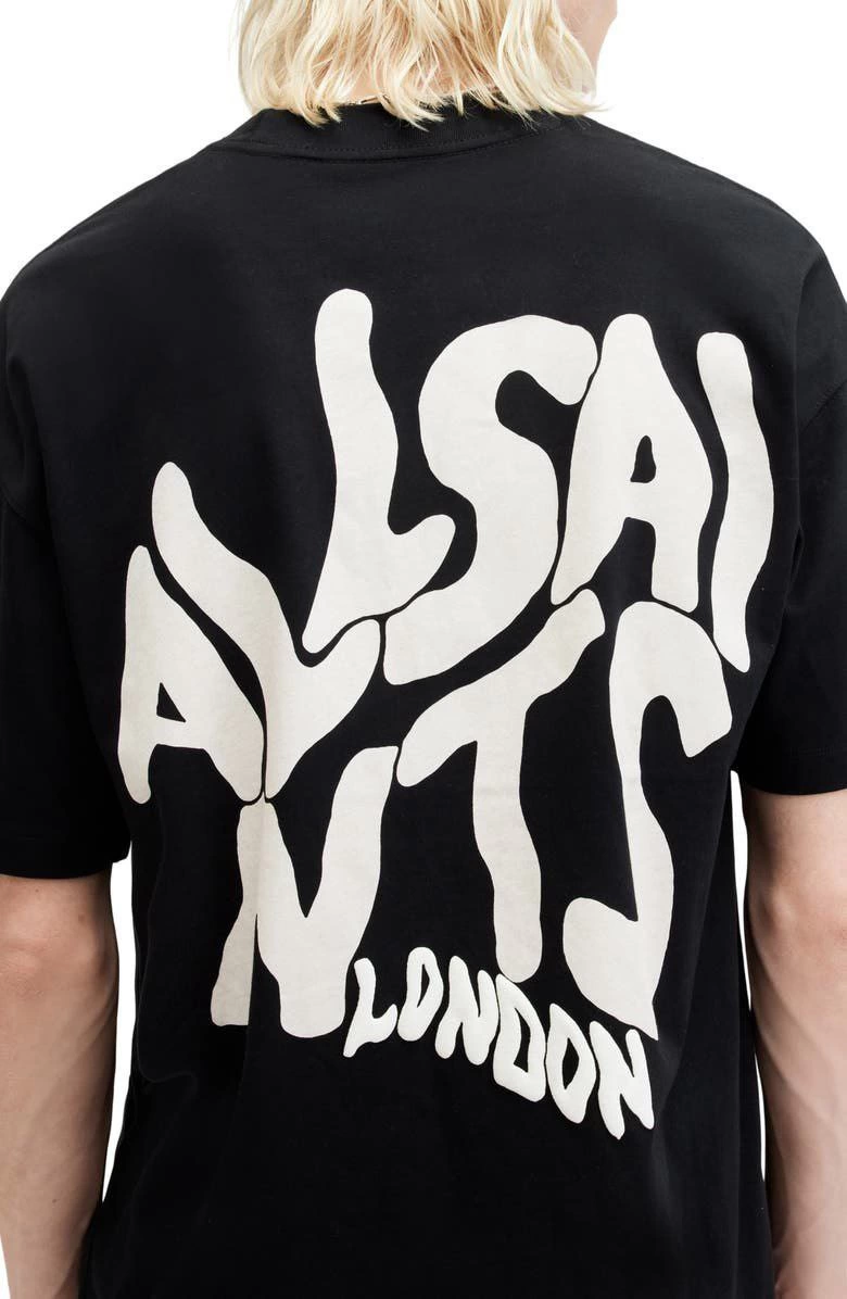 ASSEMA Erkek Baskılı Oversize Kısa kol T-shirt - Siyah