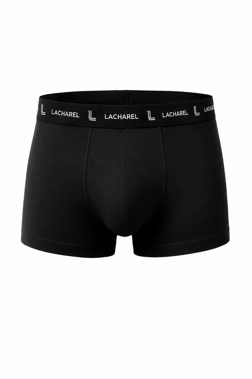 Erkek Likralı Pamuklu Nefes Alan Penye Boxer3'Lü Paket - Siyah & Füme & Gri