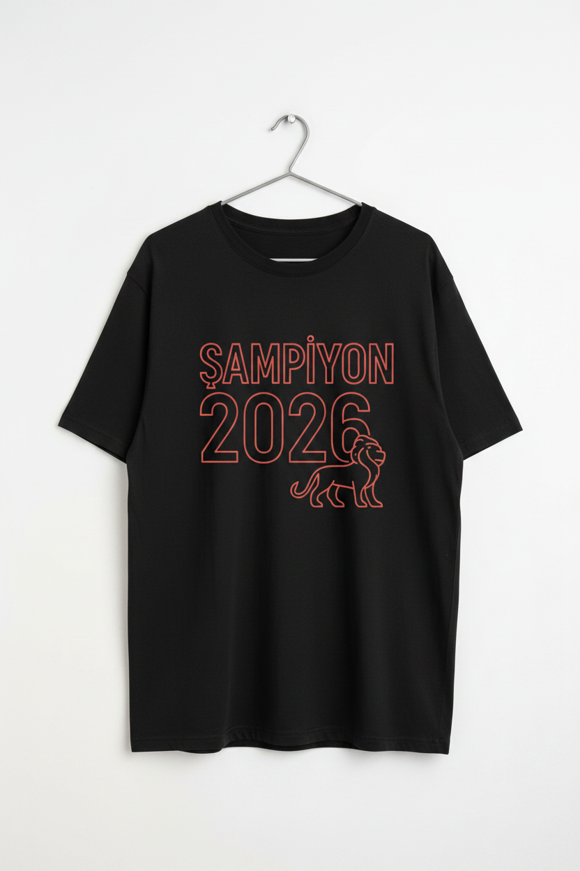 Siyah - Şampiyon 2026 Outline Ön Baskılı