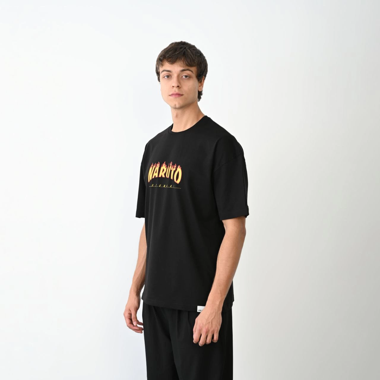 ASSEMA Erkek Baskılı T-Shirt Kısa Kol Bisiklet Yaka Regular Fit Rahat Kalıp Günlük Tişört - Siyah