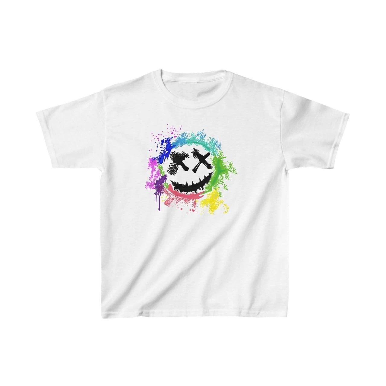ASSEMA Unisex Çocuk Baskılı T-Shirt - Beyaz