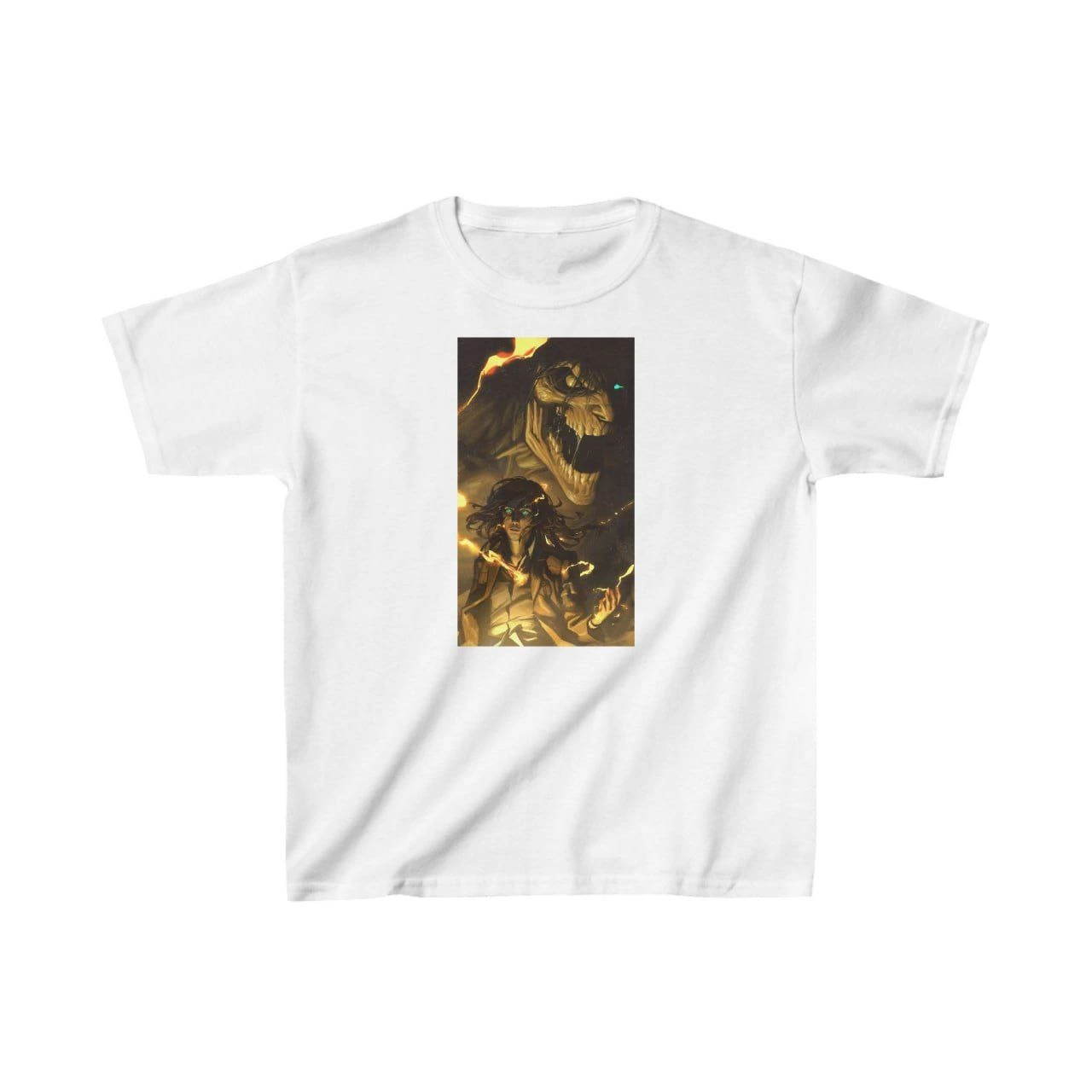 ASSEMA Unisex Çocuk Baskılı T-Shirt - Beyaz