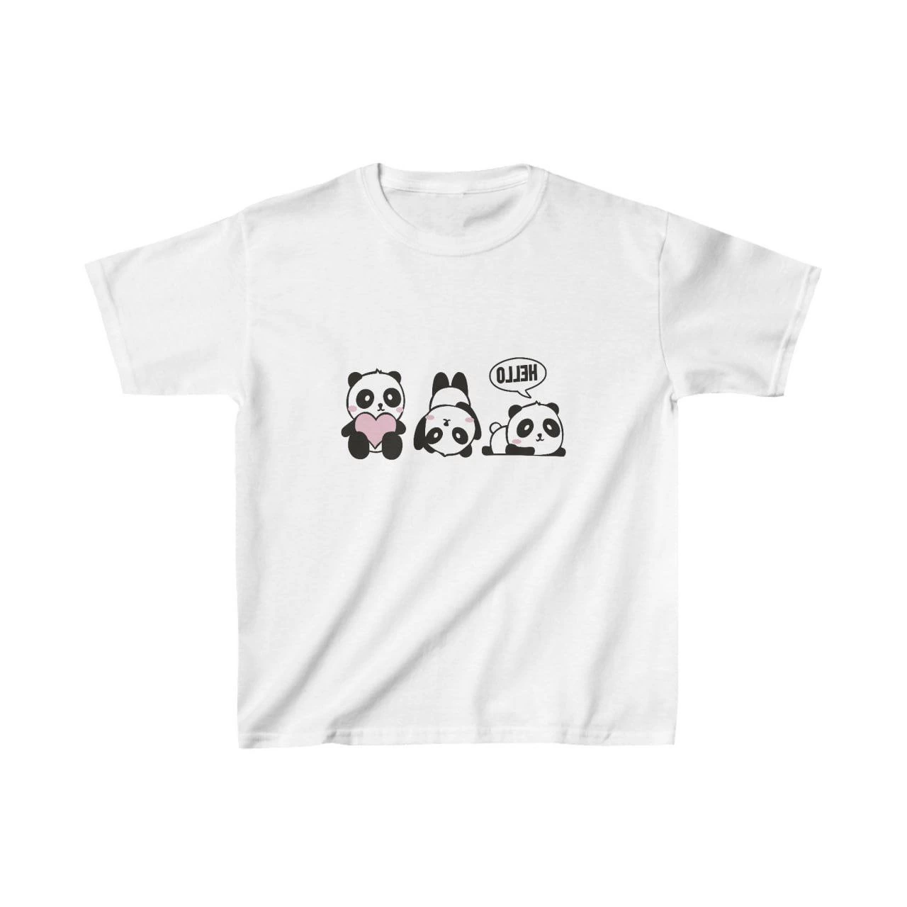 ASSEMA Unisex Çocuk Baskılı T-Shirt - Beyaz