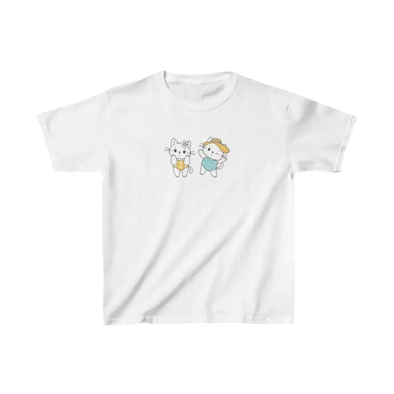 ASSEMA Unisex Çocuk Baskılı T-Shirt - Beyaz