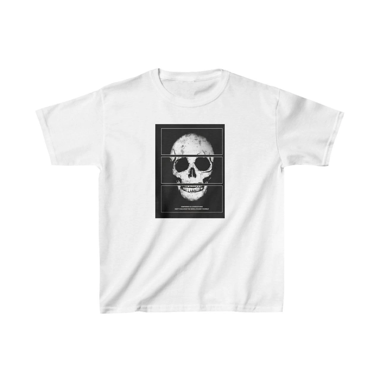 ASSEMA Unisex Çocuk Baskılı T-Shirt - Beyaz