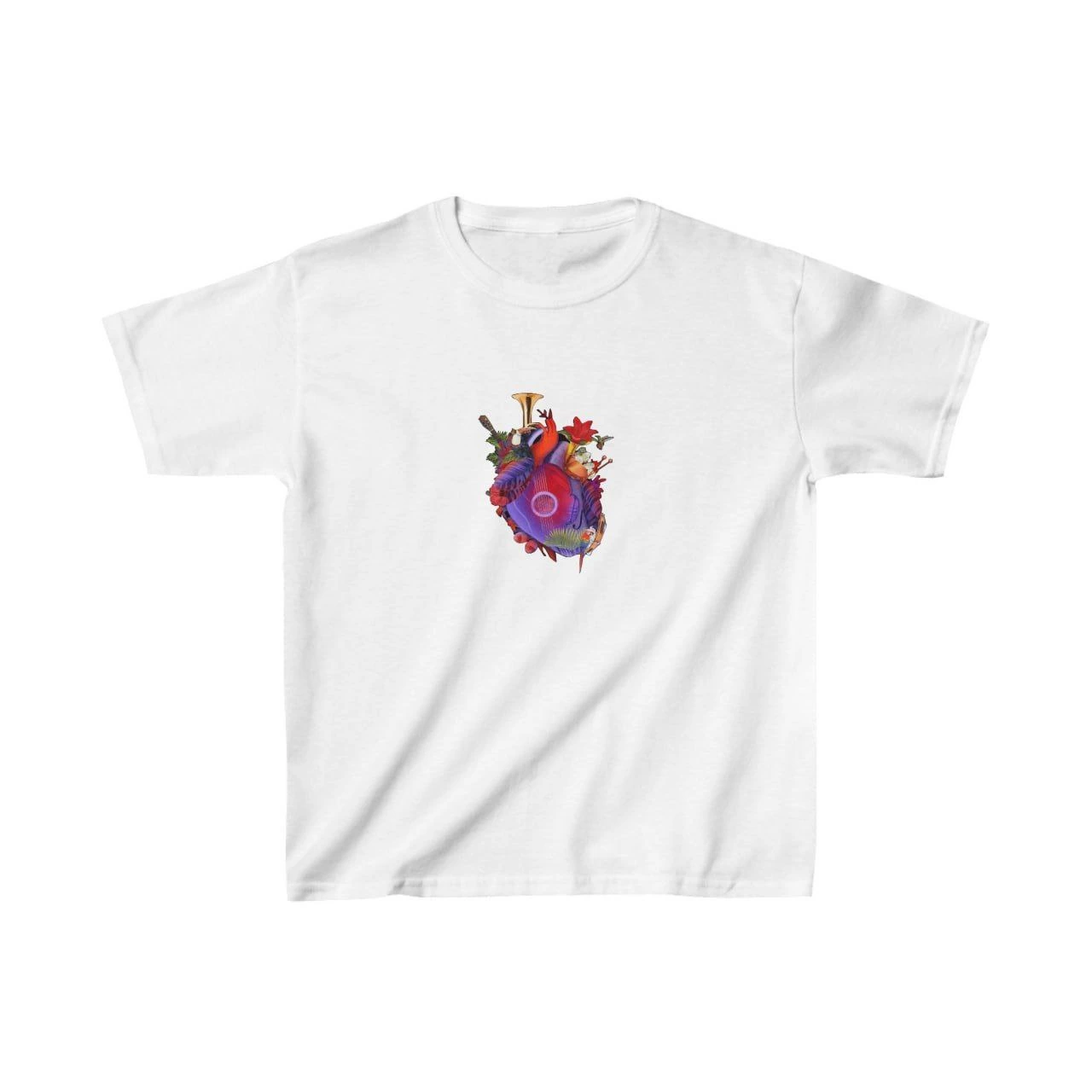 ASSEMA Unisex Çocuk Baskılı T-Shirt - Beyaz