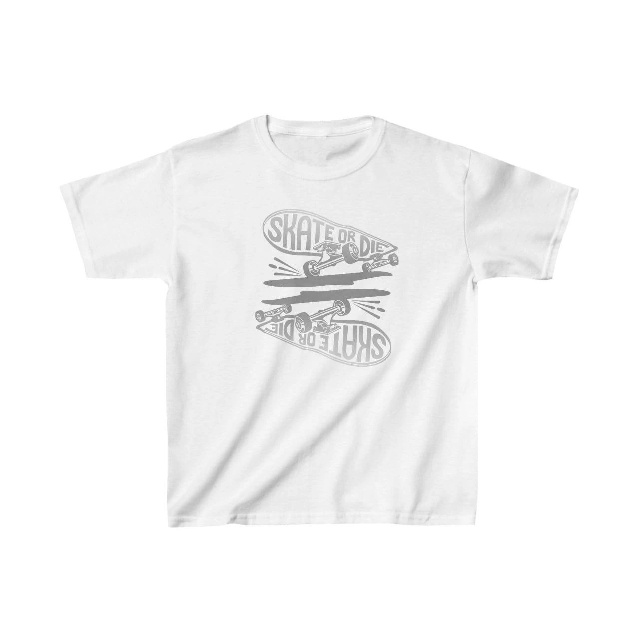 ASSEMA Unisex Çocuk Baskılı T-Shirt - Beyaz