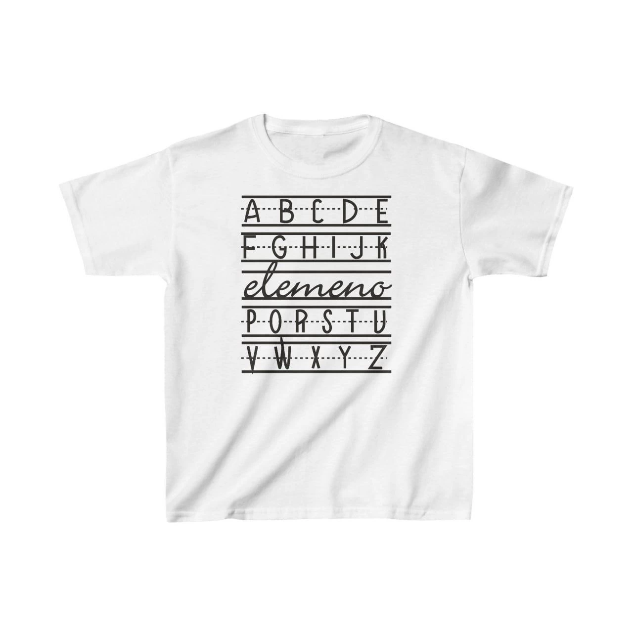 ASSEMA Unisex Çocuk Baskılı T-Shirt - Beyaz