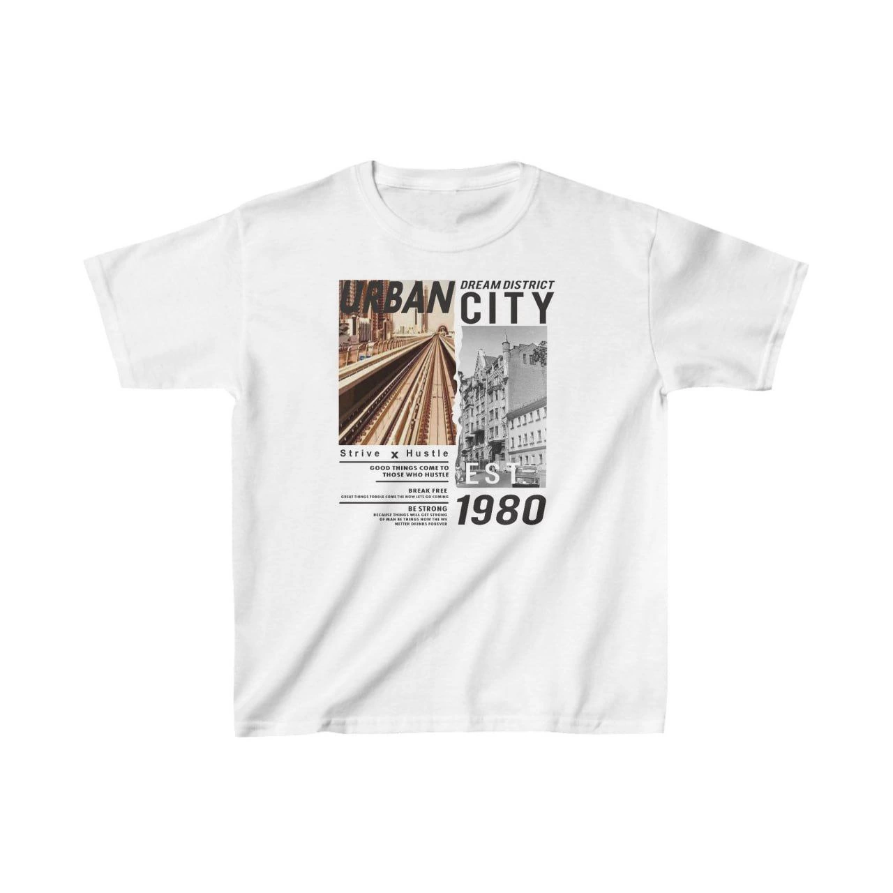 ASSEMA Unisex Çocuk Baskılı T-Shirt - Beyaz
