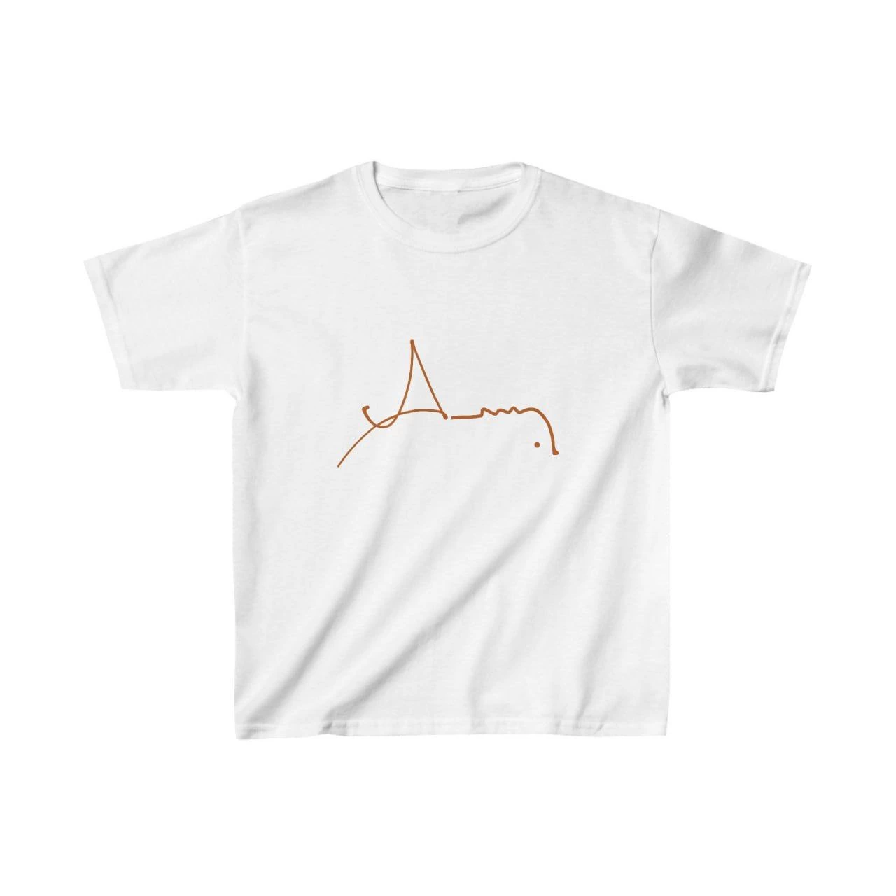 ASSEMA Unisex Çocuk Baskılı T-Shirt - Beyaz