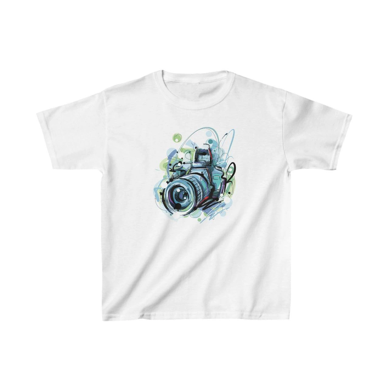 ASSEMA Unisex Çocuk Baskılı T-Shirt - Beyaz