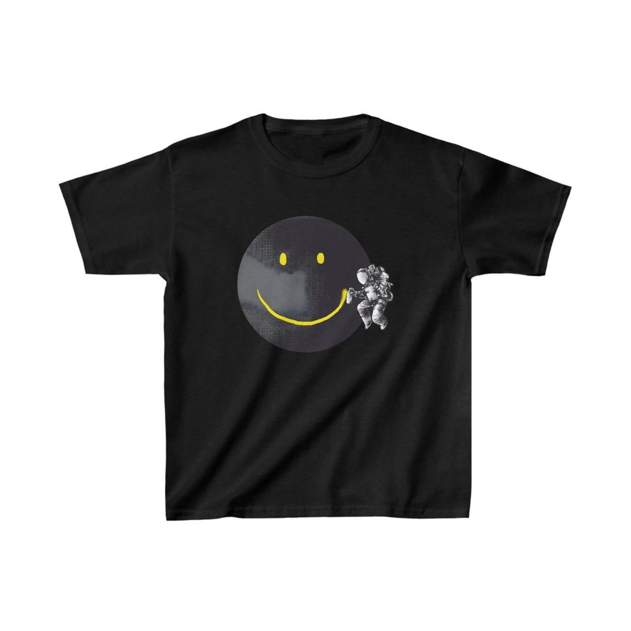 ASSEMA Unisex Çocuk Baskılı T-Shirt - Siyah