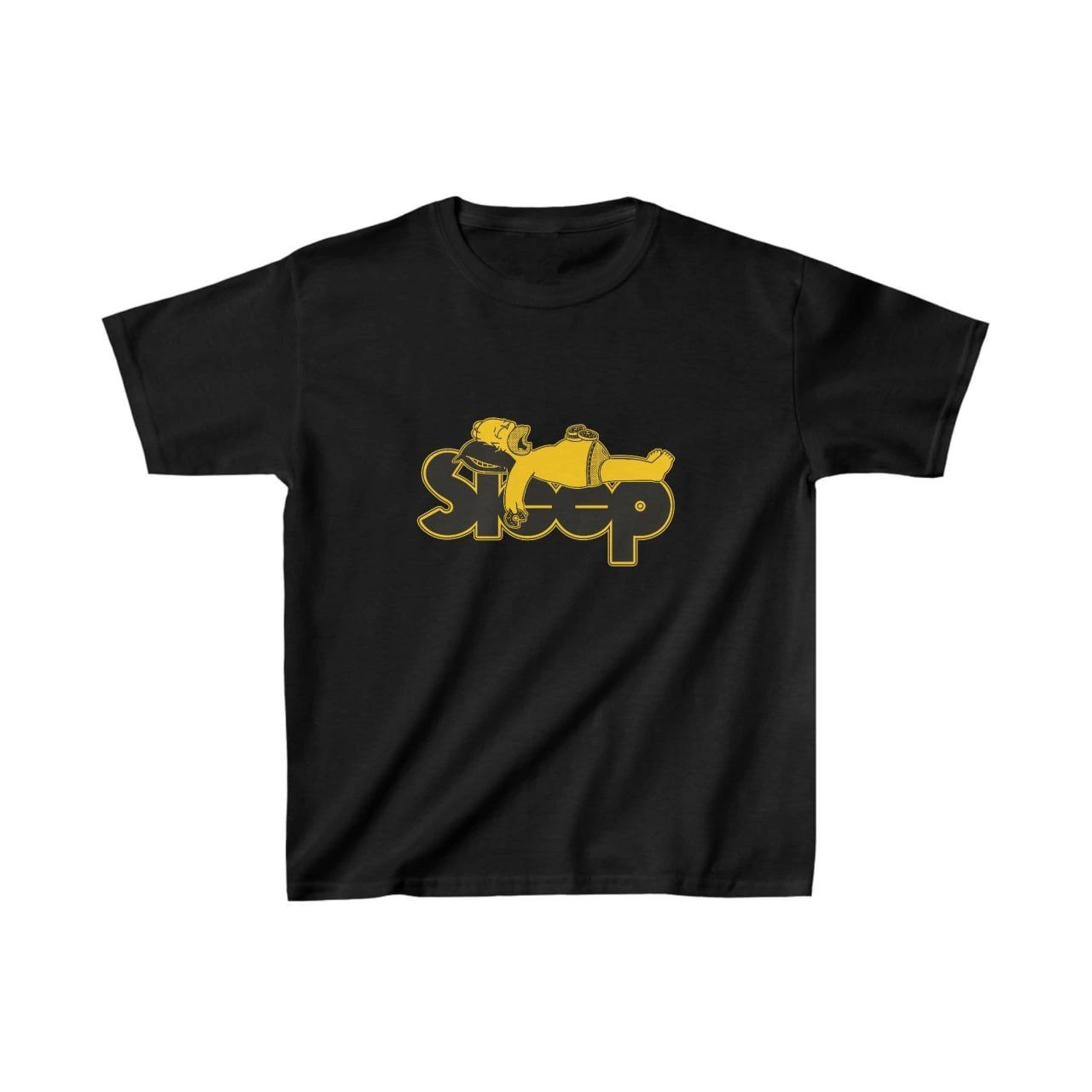 ASSEMA Unisex Çocuk Baskılı T-Shirt - Siyah