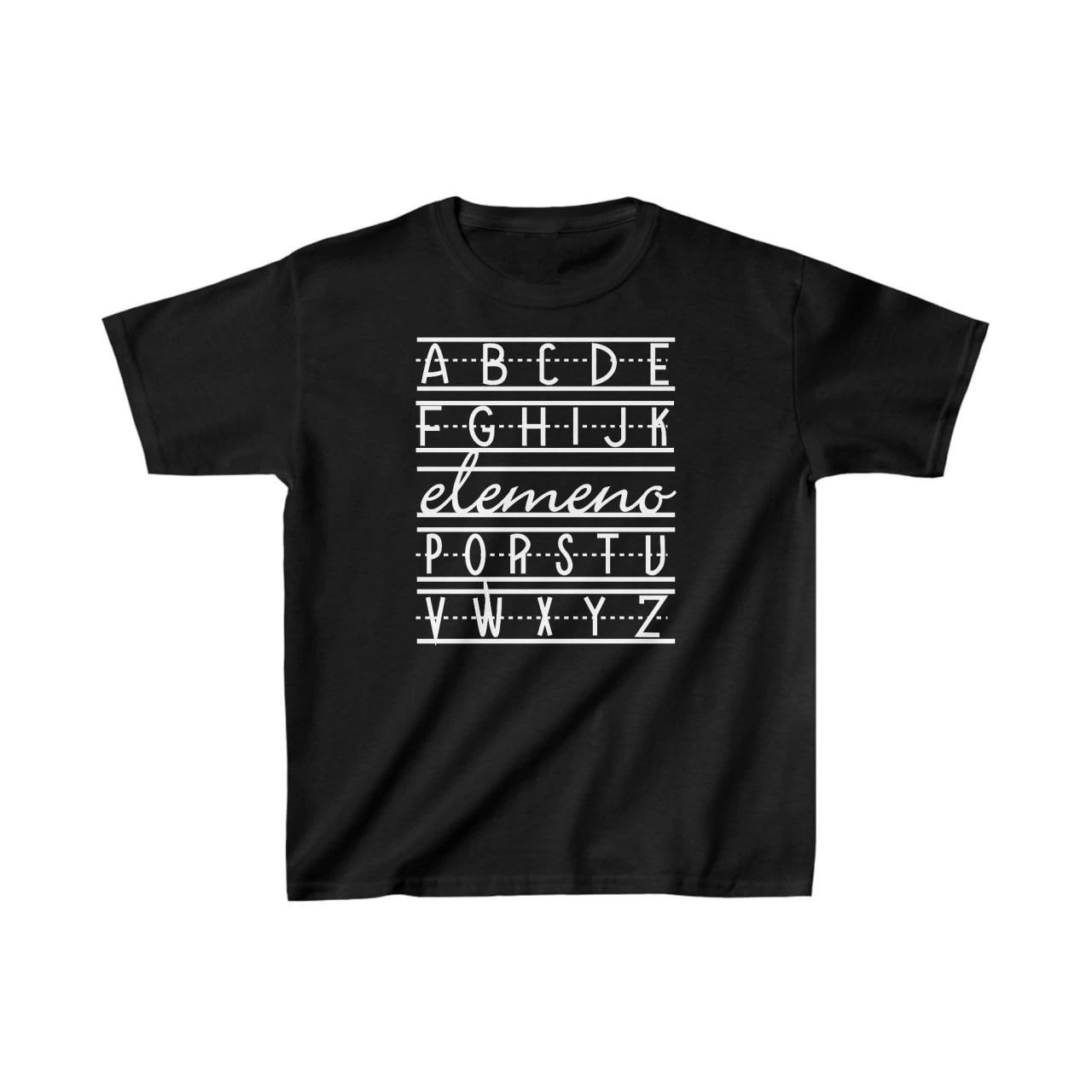 ASSEMA Unisex Çocuk Baskılı T-Shirt - Siyah
