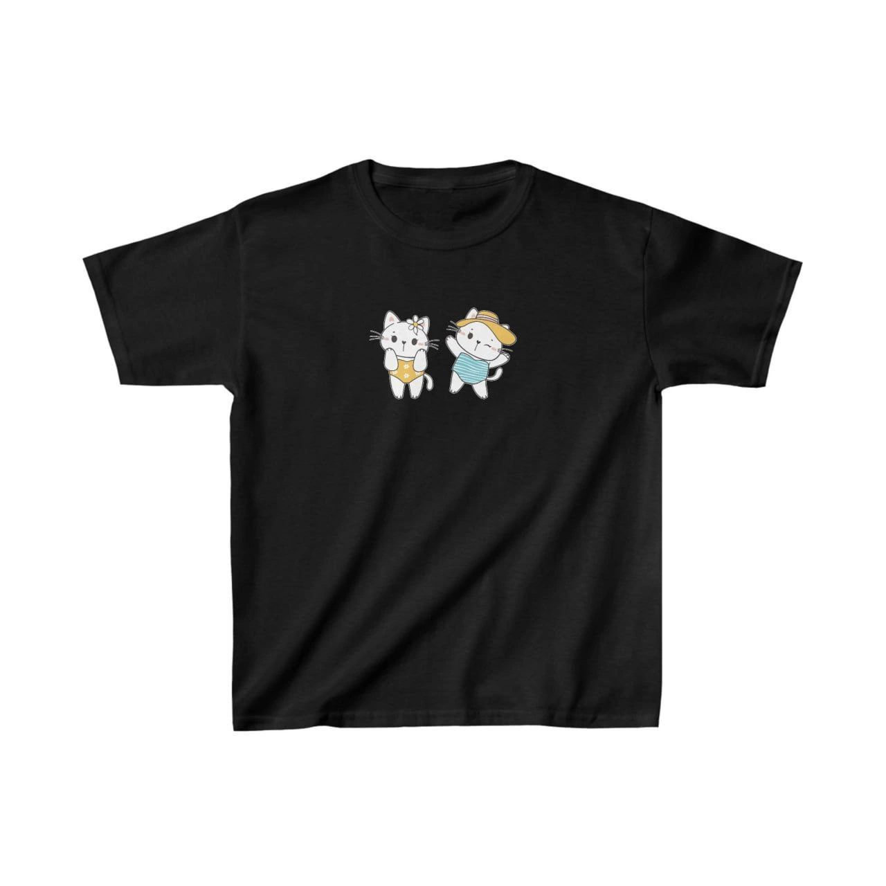 ASSEMA Unisex Çocuk Baskılı T-Shirt - Siyah