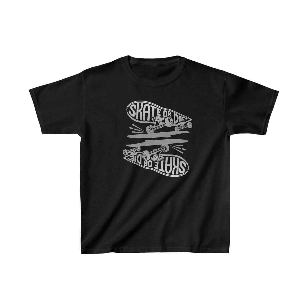 ASSEMA Unisex Çocuk Baskılı T-Shirt - Siyah