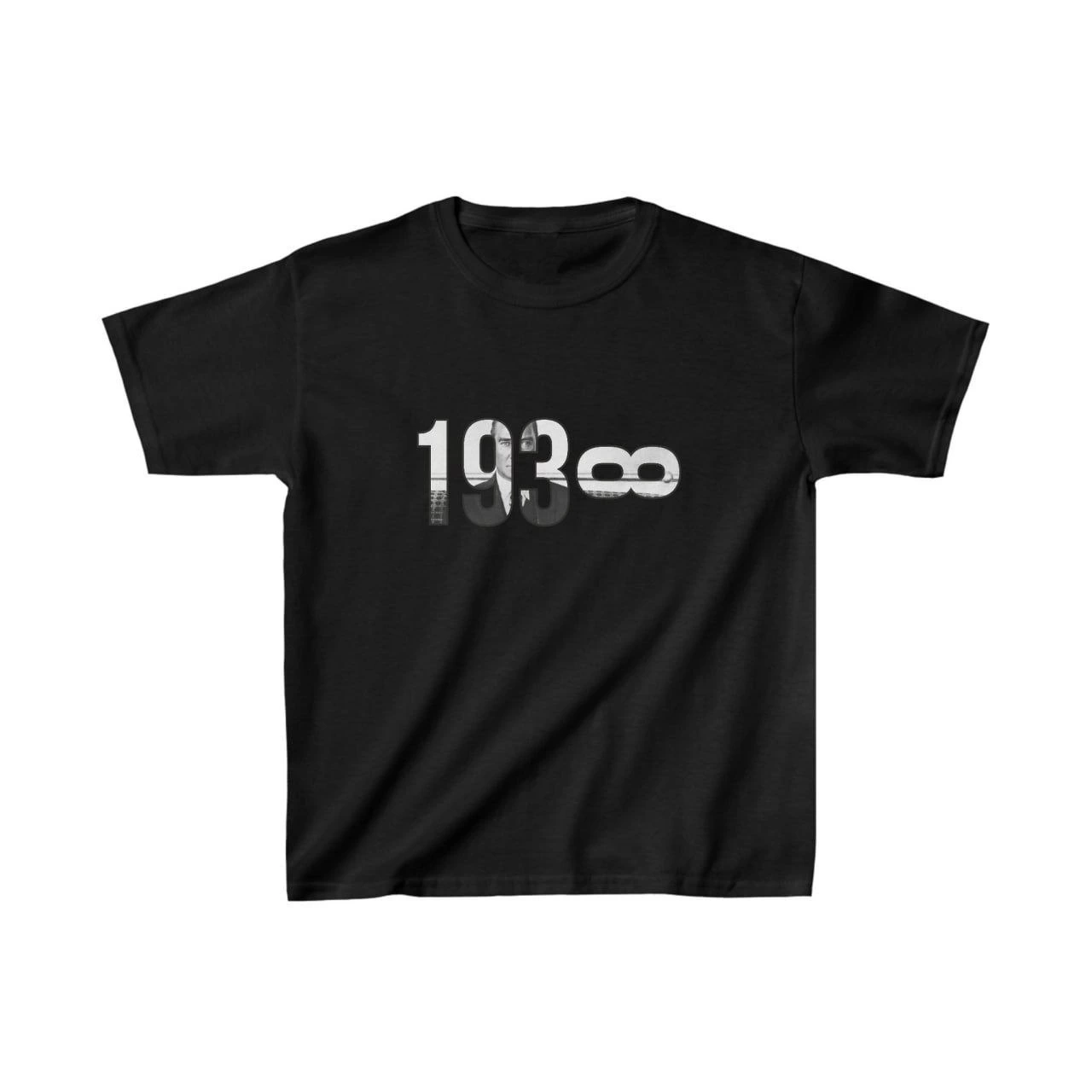 ASSEMA Unisex Çocuk Baskılı T-Shirt - Siyah
