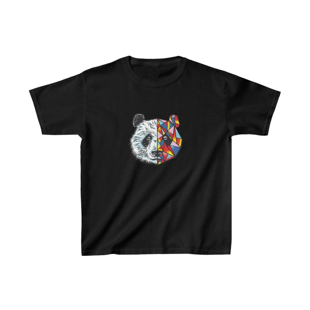 ASSEMA Unisex Çocuk Baskılı T-Shirt - Siyah