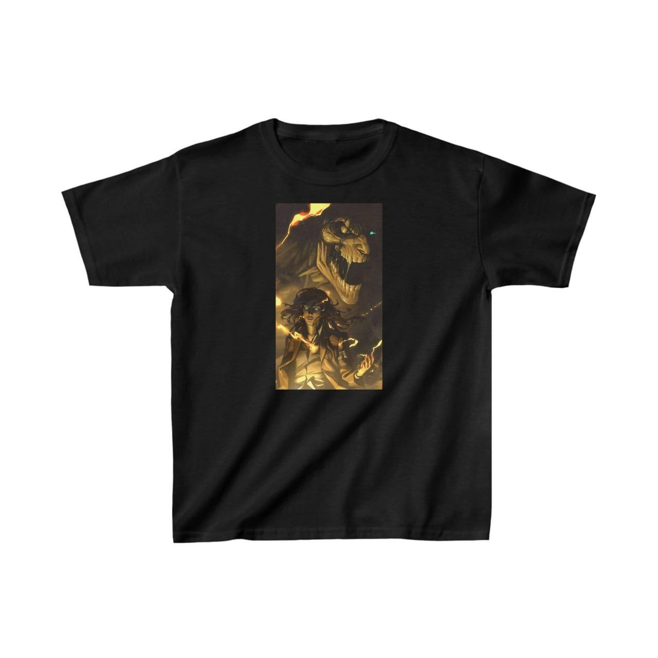 ASSEMA Unisex Çocuk Baskılı T-Shirt - Siyah