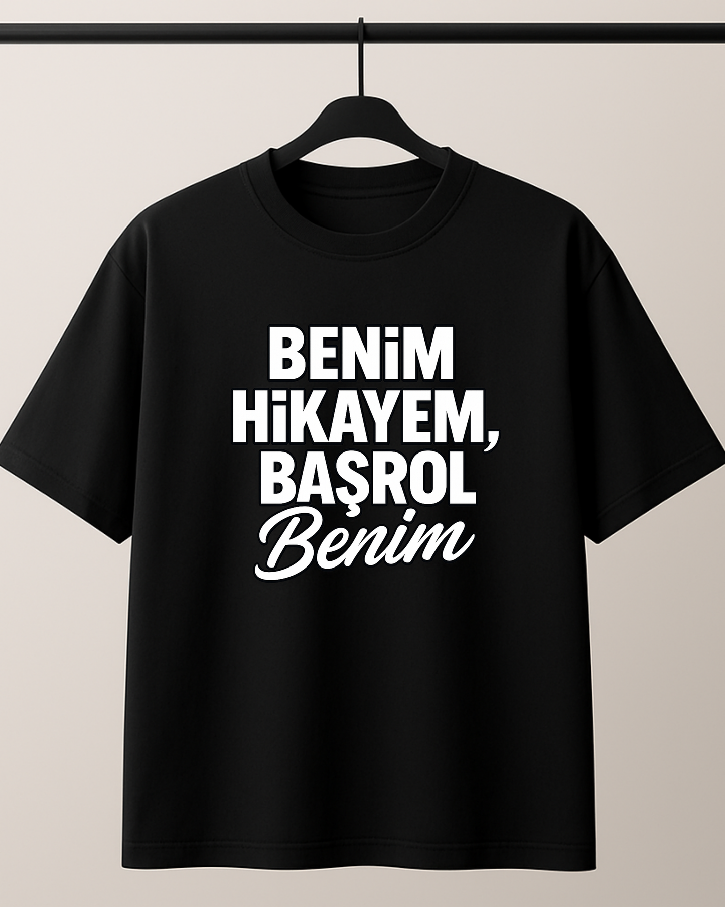 ASSEMA Benim Hikayem Başrol Benim Baskılı T-shirt