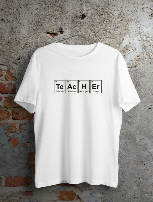 ASSEMA 24 Kasım Öğretmenler Günü Baskılı Özel T-shirt - Beyaz