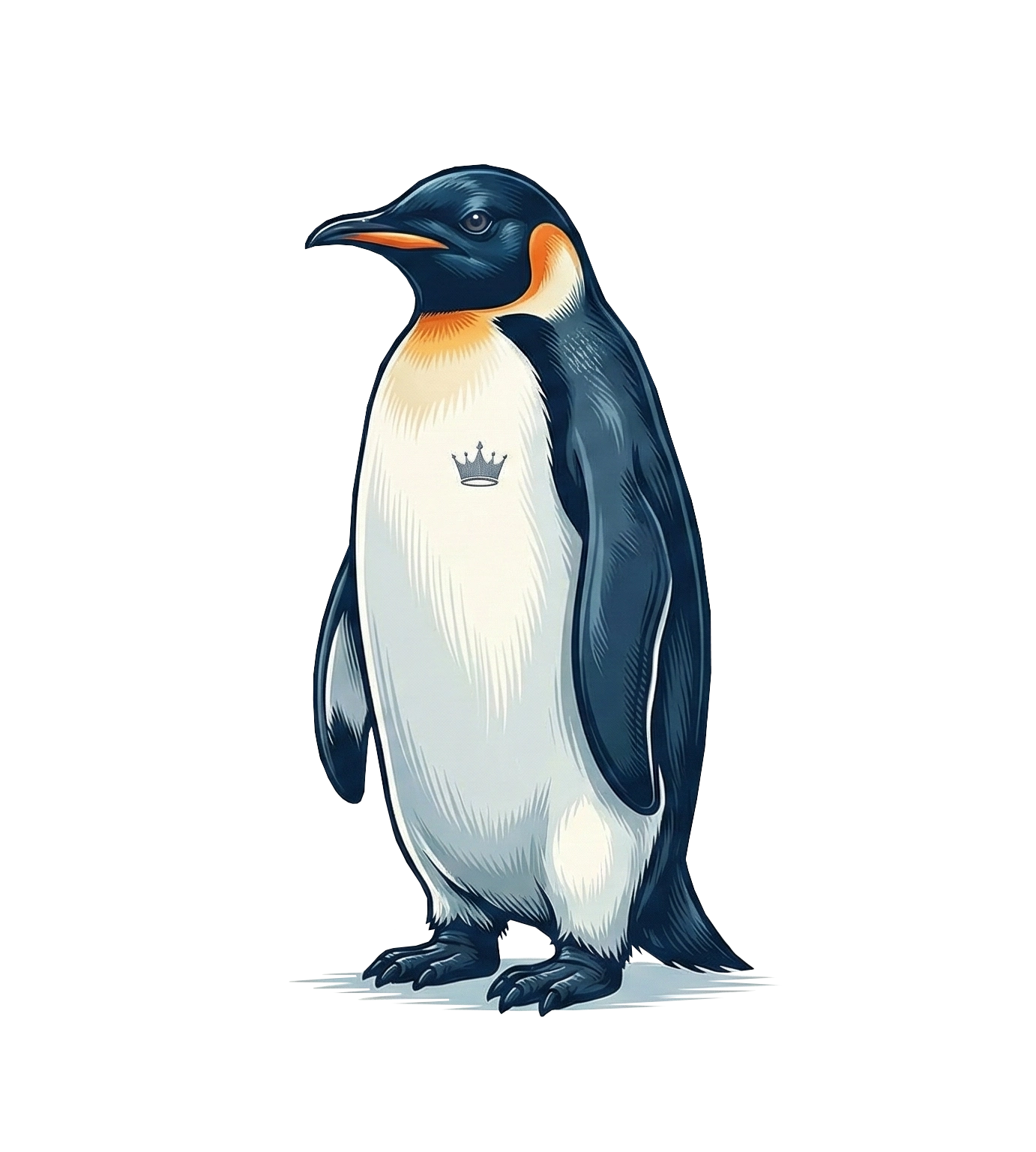 ASSEMA Siyah Oversize - Sırt Baskılı "Survivor Penguin" Temalı Felsefi Yazılı Kapüşonlu - Siyah