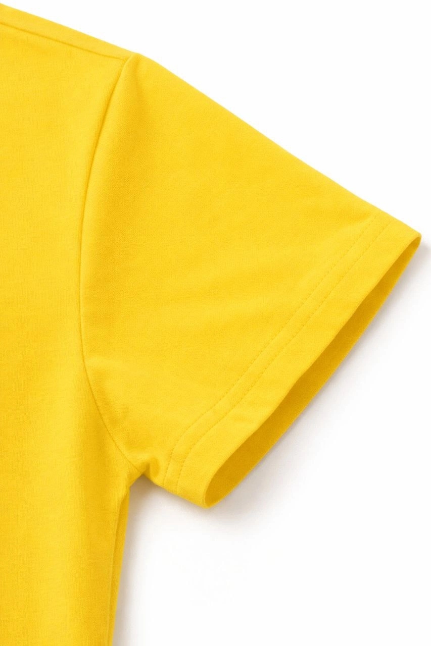 ASSEMA Genç Erkek Çocuk V Yaka T-shirt Model - Sarı