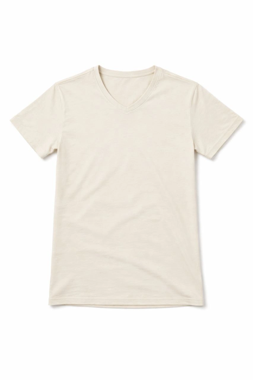 ASSEMA Genç Erkek Çocuk V Yaka T-shirt Model - Taş