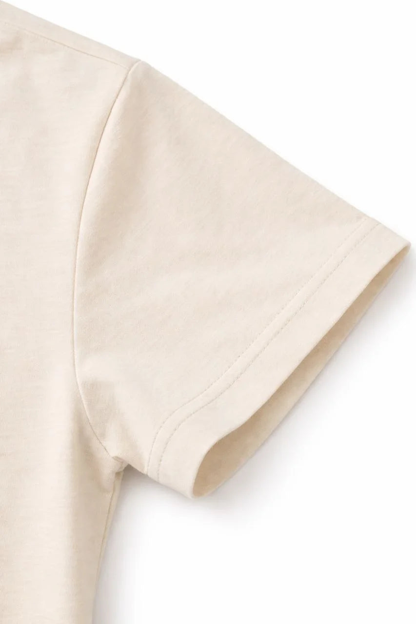 ASSEMA Genç Kız Çocuk V Yaka Pamuklu T-shirt Model - Taş