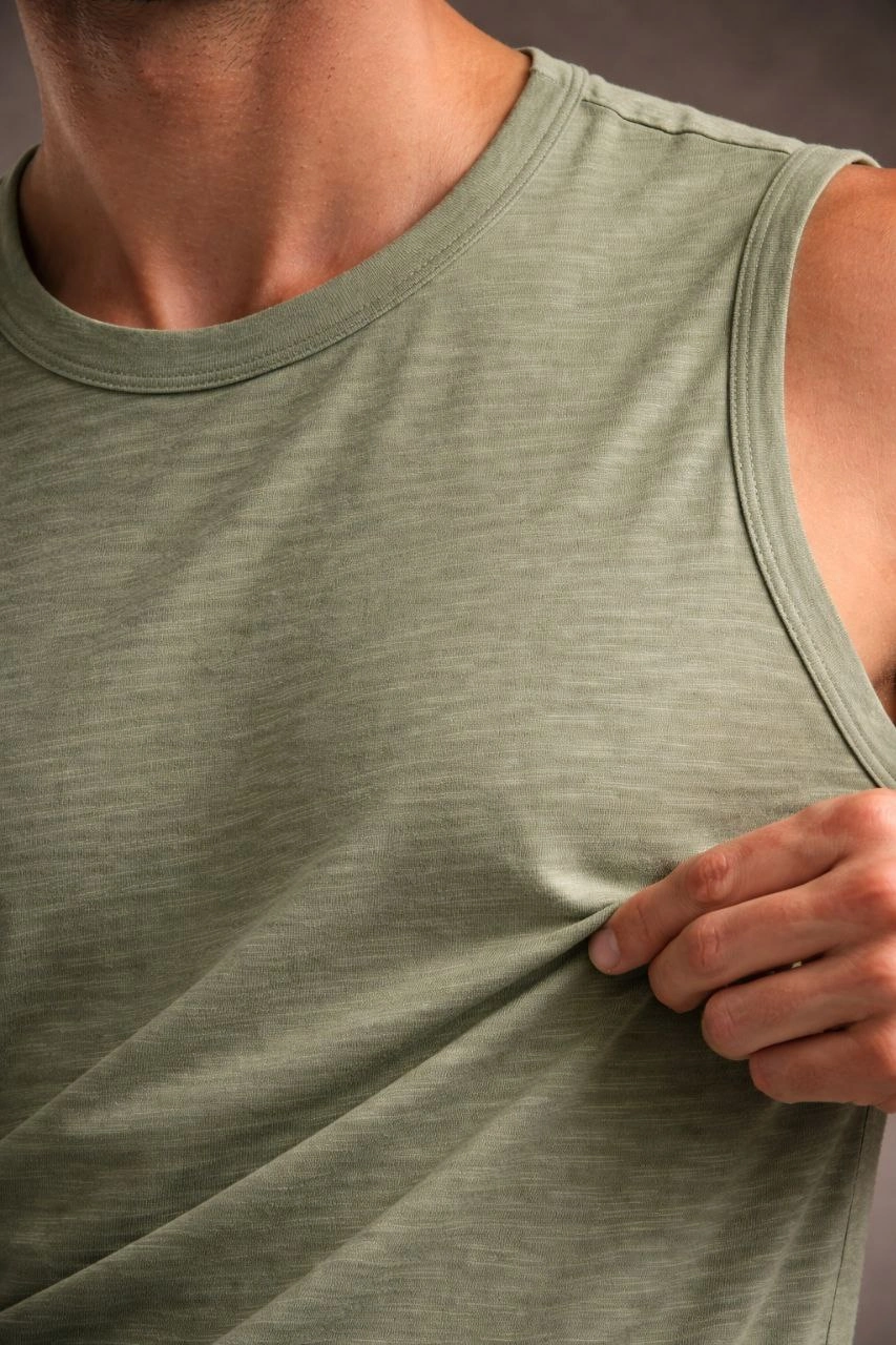 ASSEMA Erkek Flamlı Sıfır Kolsuz Atlet ve Fitness - Mint Yeşili