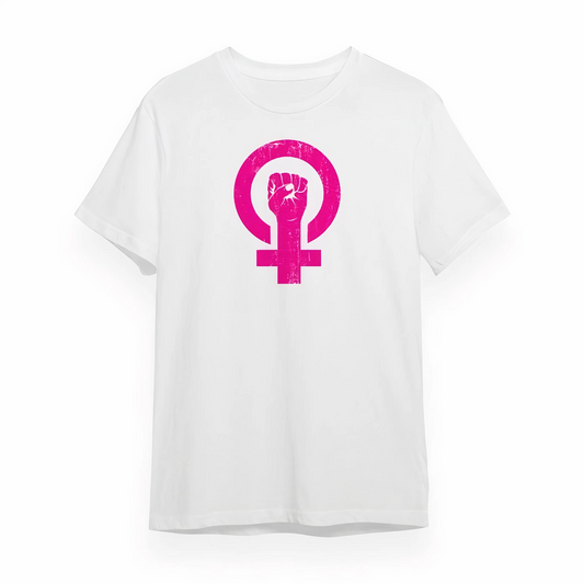 ASSEMA 8 Mart Dünya Kadınlar Günü İçin Özel Baskılı T-shirt - Beyaz