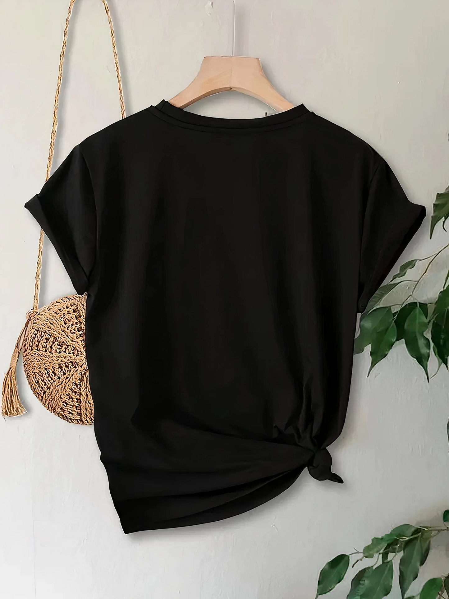 ASSEMA Anneler Günü Baskılı T-shirt - Siyah