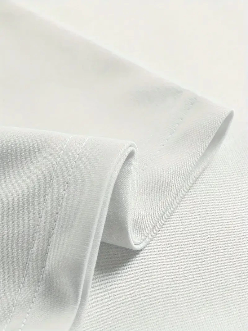 ASSEMA Erkek Baskılı Tişort Bisiklet Yaka Kısa kol t-shirt - Beyaz
