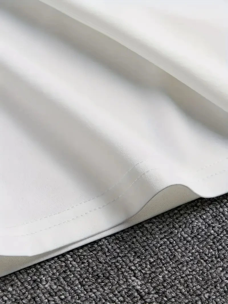 ASSEMA Erkek Baskılı Tişort Kısa Kol Bisiklet Yaka Regular fit Rahat kalıp T-Shirt -  Beyaz