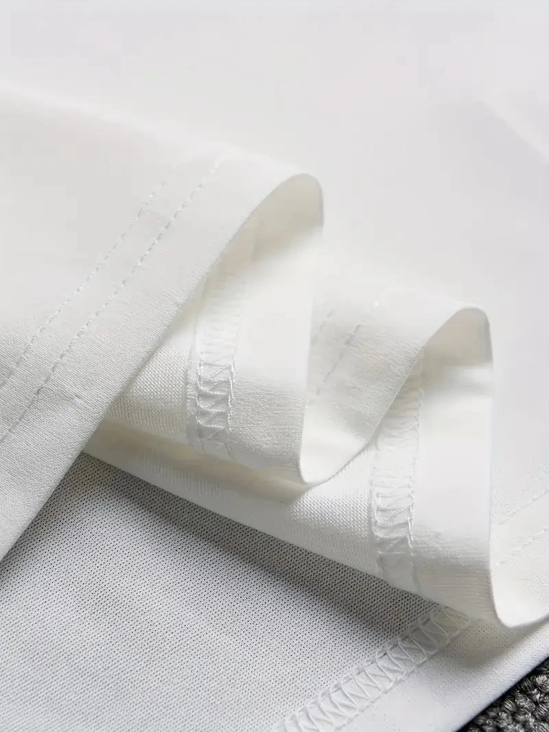 ASSEMA Erkek Baskılı Tişort Kısa Kol Bisiklet Yaka Regular fit Rahat kalıp T-Shirt -  Beyaz