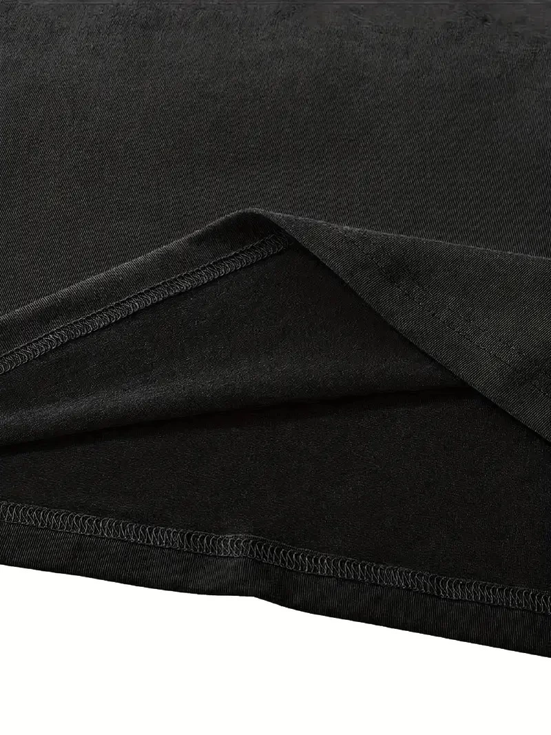 ASSEMA Kadın fiyonk baskılı oversize Kısa Kol t-shirt- Siyah