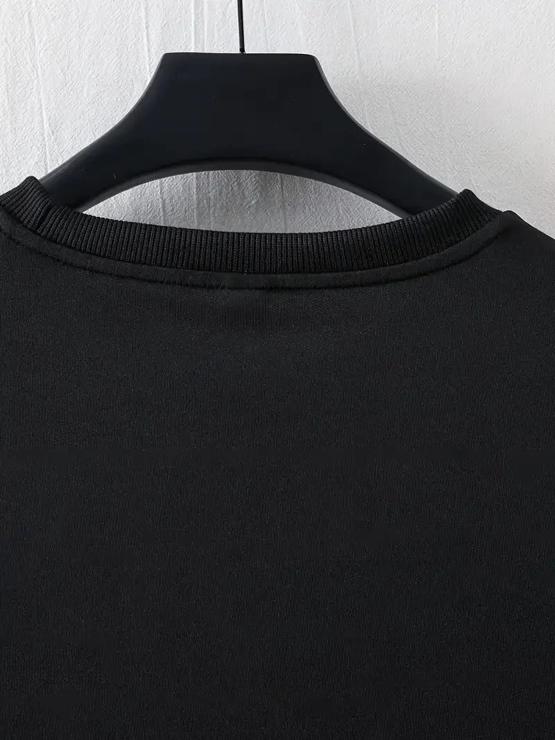 ASSEMA Erkek LB Baskılı  Bisiklet Yaka Yazlık T-shirt - Siyah