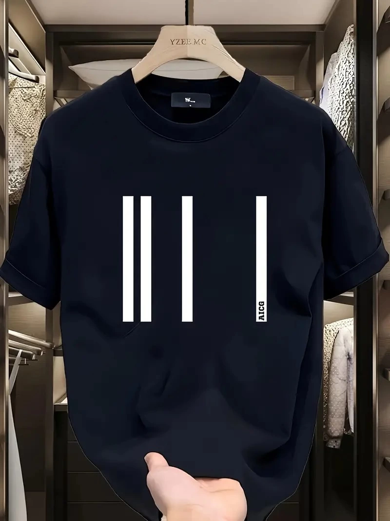 ASSEMA Kadın Baskılı Bisiklet Yaka Ovarsize Kısa kol T-shirt - Siyah