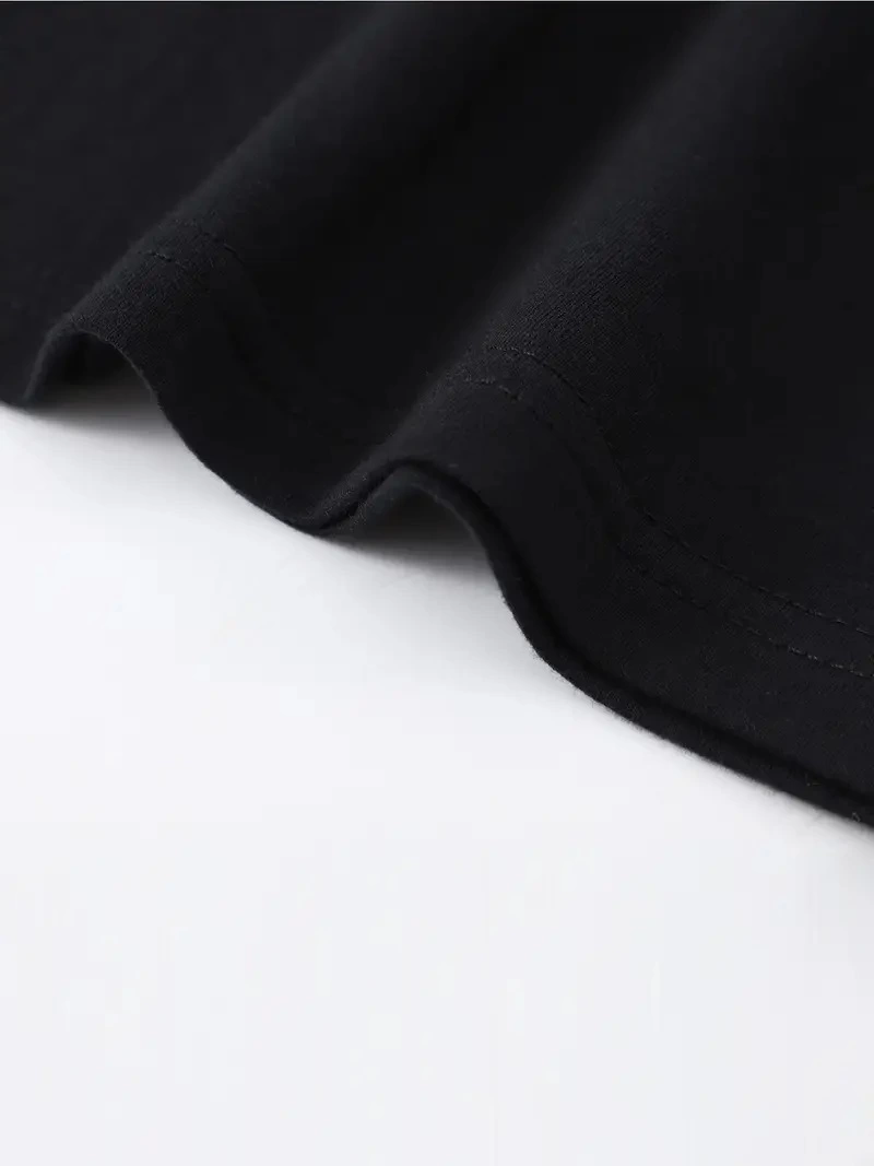 ASSEMA Erkek Baskılı T-Shirt Kısa Kol Bisiklet Yaka Regular Fit Rahat Kalıp Tişört - Siyah